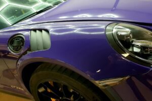Porsche 911 GT3RS forskærme PPF - stenslagsfolie beskyttelse