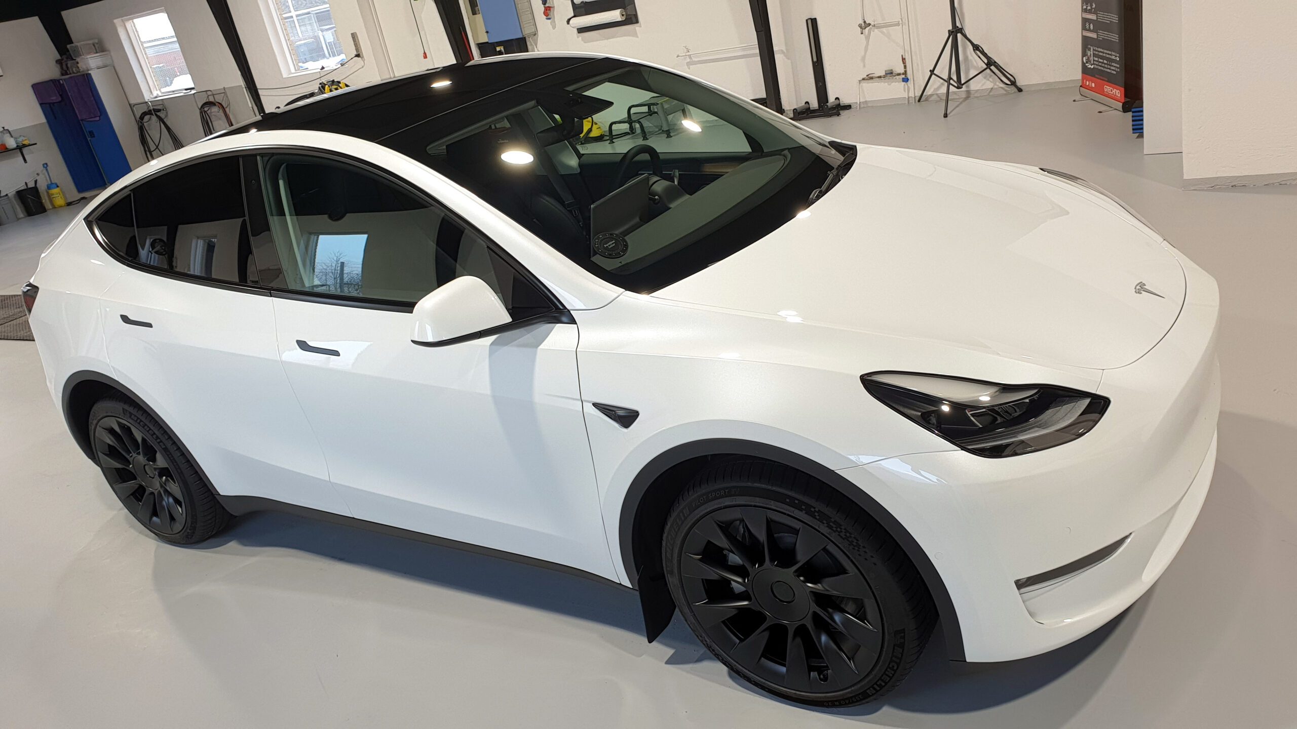 Tesla model Y hvid full car PPF