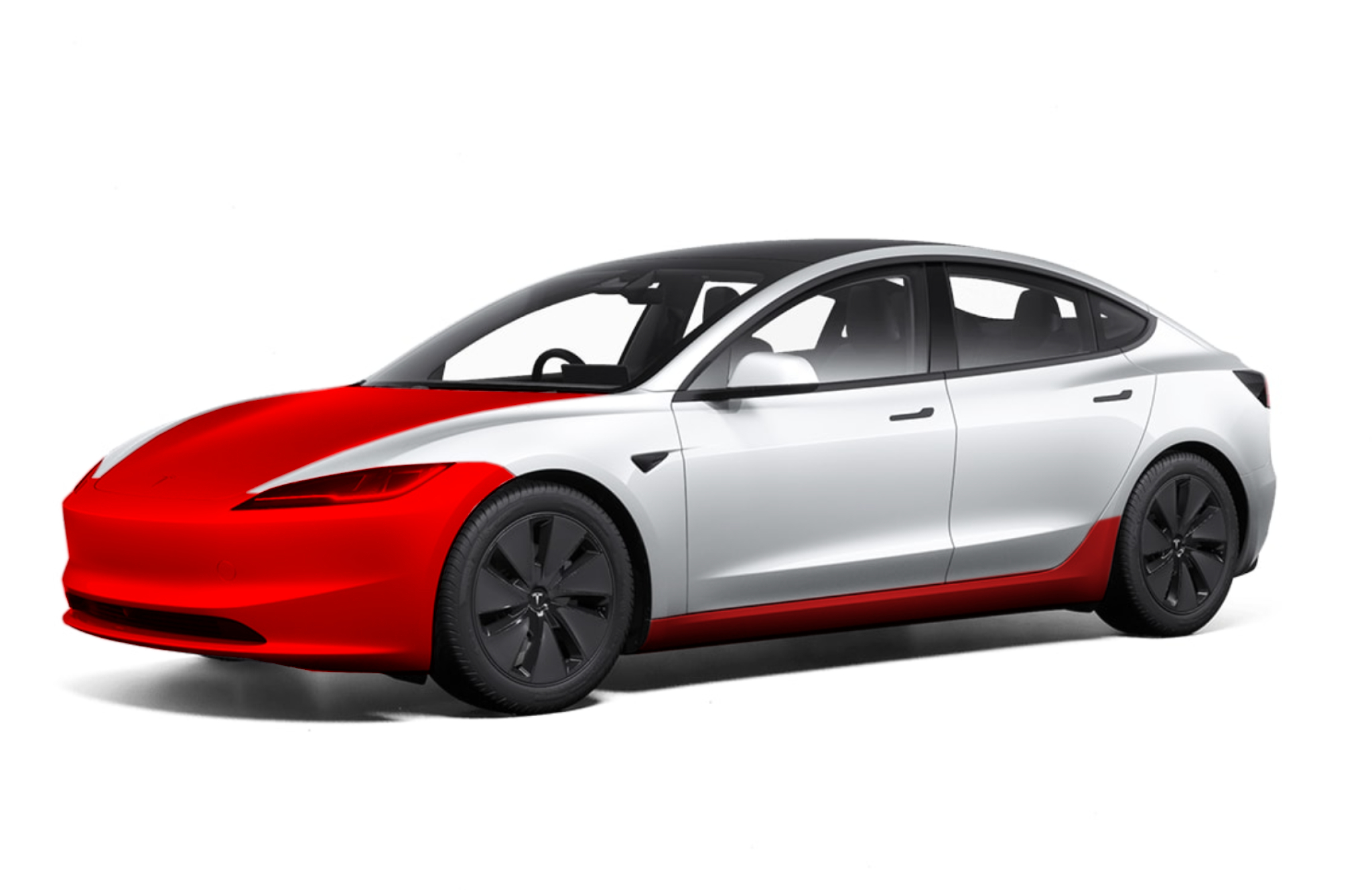 Tesla 3 Highland partial front, side paneller beskyttelsesfolie