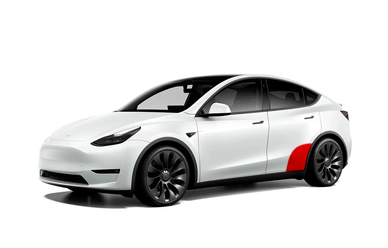 Tesla Y OEM - bagerste del af døre beskyttelsesfolie