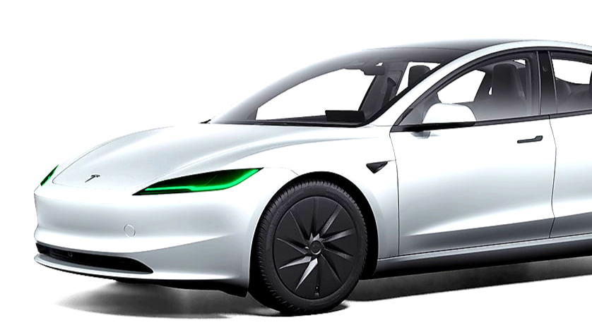 PPF beskyttelse af forlygter på Tesla Model 3
