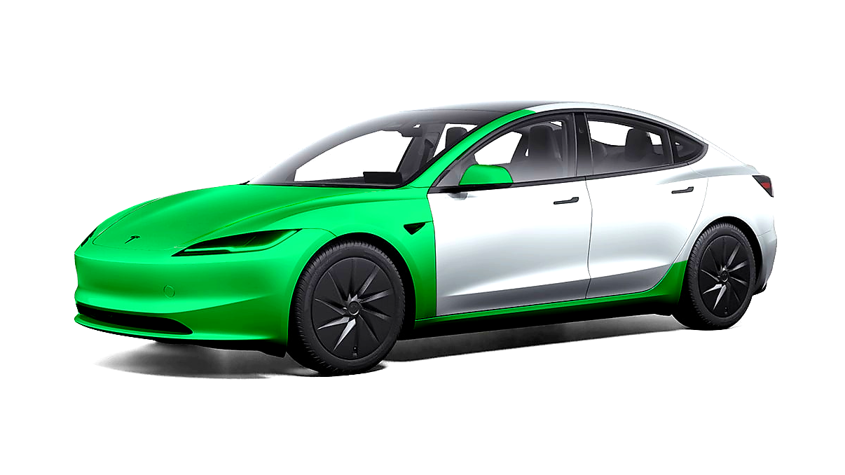 Fuld front PPF lakbeskyttelse på Tesla Model 3