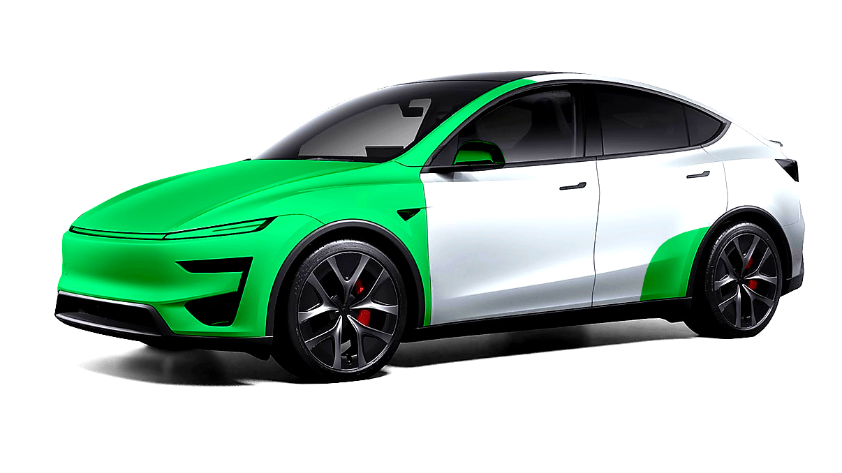 Fuld front PPF lakbeskyttelse på Tesla Model Y